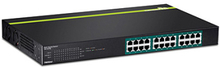 Trendnet TPE-TG240G nätverksswitchar Ohanterad L2 Gigabit Ethernet (10/100/1000) Strömförsörjning via Ethernet (PoE) stöd Svart