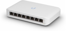Ubiquiti UniFi Switch Lite 8 PoE hanterad L2 Gigabit Ethernet (10/100/1000) Strömförsörjning via Ethernet (PoE) stöd Vit