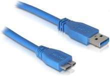 DeLOCK Micro USB 3.0 - 1M USB-kablar USB A Blå