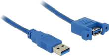 DeLOCK USB 3.0 A, 1m USB-kablar USB 3.2 Gen 1 (3.1 Gen 1) USB A Blå