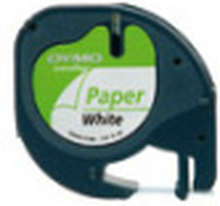 DYMO 12mm LetraTAG Paper tape etikett-tejp