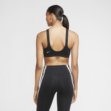 Nike Swoosh Women's Medium-Support Metallic Sports Bra - White