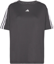 Aeroready Train Essentials 3-Stripes T-Shirt Sport T-shirts & Tops Short-sleeved Black Adidas Performance