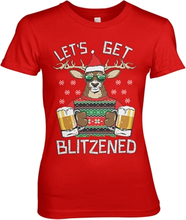 Let's Get Blitzened Girly Tee, T-Shirt