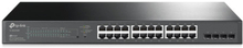 TP-Link TL-SG2428P nätverksswitchar hanterad L2/L2+ Gigabit Ethernet (10/100/1000) Strömförsörjning via Ethernet (PoE) stöd 1U Svart