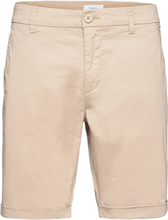 Chuck Regular Chino Poplin Shorts - Shorts Chinos Shorts Beige Knowledge Cotton Apparel*Betinget Tilbud