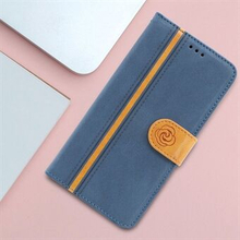 Hudvenlig sutur tegnebogsstativ Design Stand læder telefoncover Shell til iPhone 12/12 Pro