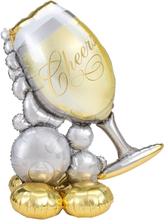 AirLoonz Champagneglas Cheers Folieballong