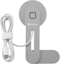 Sandberg 441-53 mobilladdare Smartphone Grå USB Trådlös laddning Automatisk, inomhus