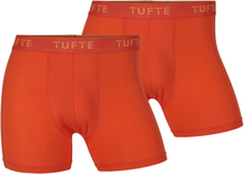 Tufte Tufte Herre Boxer Briefs Blazing Orange 2pk Str S, undertøy laget av bambusfiber