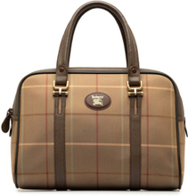 Pre-owned Burberry Vintage Check Handbag Brown