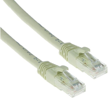 ACT Ivory 1.5 meter U/UTP CAT6A patch cable snagless with RJ45 connectors