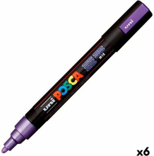 Felt-tip pens POSCA PC-5M Violet (6 Units)