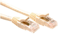 ACT Ivory 5 meter U/UTP CAT5E patch cable component level with RJ45 connectors