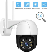 1080P Outdoor PTZ Security Camera 2MP Outdoor Waterproof WiFi Surveillance Camera with Night Vision Two Way Audio Motion Detective Remote Access