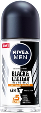 Men Black&White Invisible Ultimate Impact antiperspirantti roll-on 50ml