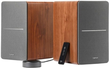 Edifier R1280T 2.0 Speakers with WiiM Mini (brown)
