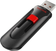 SanDisk Cruzer Glide, 256 GB, USB A-tyyppi, 2.0, Liuku, 6,8 g, Musta, Punainen