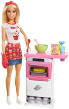 Barbie Bakery Chef Doll and Playset, Naaras, 3 vuosi/vuosia, Tyttö, Monivärinen
