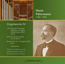 Hans Fahrmann : Hans Fahrmann: Orgelwerke - Volume 4 CD (2014)