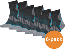 HEAD Hiking Quarter sokken 6-pack Unisex Grey/blue-43/46