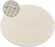 NEPAL 2100 ympyrä luonnollinen, kerma matto - villainen, kaksipuolinen, cirkel 120 cm
