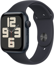 Apple Watch SE (GPS) - 2. sukupolvi - 44 mm - keskiyön alumiini - älykello urheilurannekkeella - fluoroelastomeeri - keskiyön - rannekkeen koko: M/L