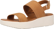 GEOX Damen Plateau-Sandale Sandalette mit Klettverschluss Sommer-Schuhe D15MPC 00033 C6001 Braun
