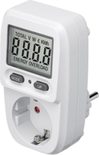 Goobay Digital energimätare Basic för mätning av energiförbrukningen för elektriska hushållsapparater
