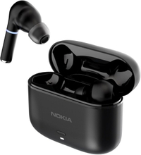 Nokia Clarity Earbuds 2 Pro - Langattomat kuulokkeet mikrofonilla - korviin laitettavat - Bluetooth - aktiivinen melunvaimennus - musta