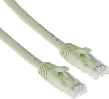 ACT Ivory 0.5 meter U/UTP CAT6 patch cable snagless with RJ45 connectors