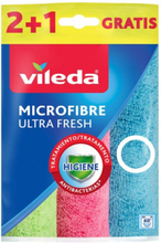 Puhdistusliina Vileda Microfibre Ultra Fresh 3 kpl.