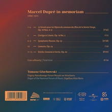 Marcel Dupré : Marcel Dupré: In Memoriam CD (2023)