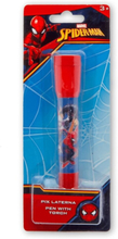 Disney Marvel Spiderman Spider-man Flashlight Penna med Ficklampa