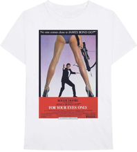 James Bond 007 Unisex T-Shirt: For Your Eyes Poster (Medium)