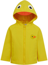 Regatta Childrens/Kids Pebbles The Duck Waterproof Jacket