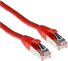 ACT Red 1.5 meter LSZH SFTP CAT6A patch cable snagless with RJ45 connectors