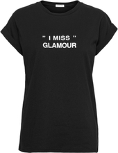 Stanley Glamour Tee Tops T-shirts & Tops Short-sleeved Black DESIGNERS, REMIX