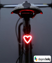 Hjerteformet cykel-baglygte LED (vandtæt)