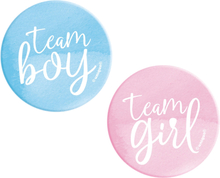Pins Team Boy & Team Girl - 10-pack