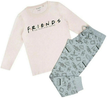 Friends Womens/Ladies Logo Long-Sleeved Long Pyjama Set