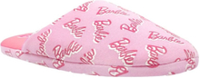 Barbie Womens/Ladies Repeat Logo Polyester Slippers