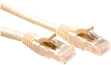ACT Ivory 1 meter U/UTP CAT6 patch cable component level with RJ45 connectors