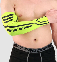 Sports Wrist Guard Arm Sleeve Outdoor Basketball Badminton Fitness Running Sports Protective Gear, Specification: XL (Fluorescent Green)
