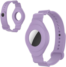 AirTags simple silicone wrist strap - Light Purple