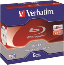 Verbatim - 5 x BD-RE - 25 GB 2x - cd-levyt - 5 x BD-RE - 25 GB 2x - cd-levyt