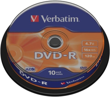 Verbatim DVD-R Matt Silver, DVD-R, 120 mm, Akseli, 10 kpl, 4,7 GB
