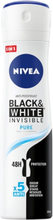 Black&White Invisible Pure antiperspirantti 150ml