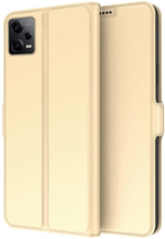 Smooth and thin premium PU leather case for Xiaomi Redmi Note 12 Pro Plus - Gold
