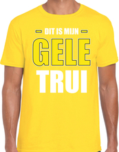 Gele trui t-shirt geel voor heren - Wieler tour / wielerwedstrijd trui shirt geel